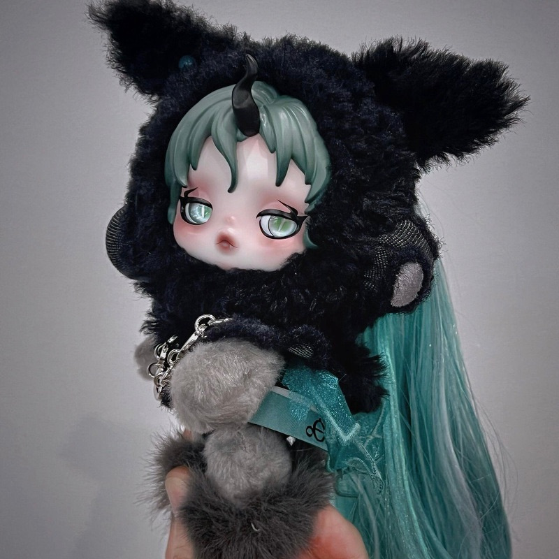 High Quality SKULLPANDA x My Little Pony Series Super Secret Edition Plush Doll Pendant Cute Cartoon Keychain Ornament Collectible Gift Toy YIZHIXING
