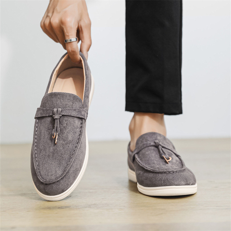 Free shipping hot 2026 luxury Minimalist Suede Loafers | Timeless Casual Luxury Footwear