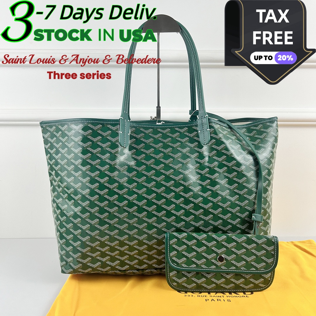 Designer Bag Tote Bag Wallet Big Shopping Bag HandPainted Chevron Pattern Coated Canvas Detachable Pouch Spacious Summer Beach Travel Handbag for Women