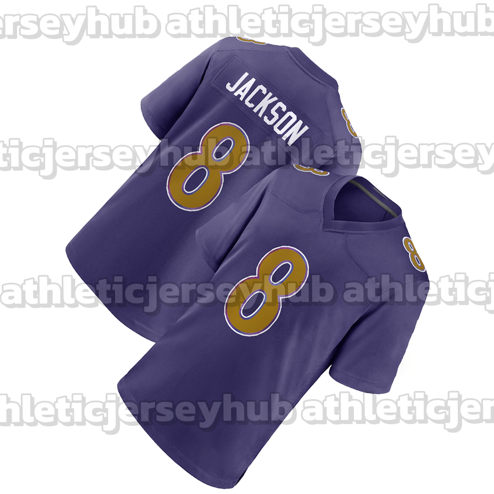 8 Lamar Jackson 2026 Football Jerseys Trey Hendrickson Zay Flowers Derrick Henry Malaki Starks Andrews Hamilton Roquan Smith Wiggins Green Lewis custo