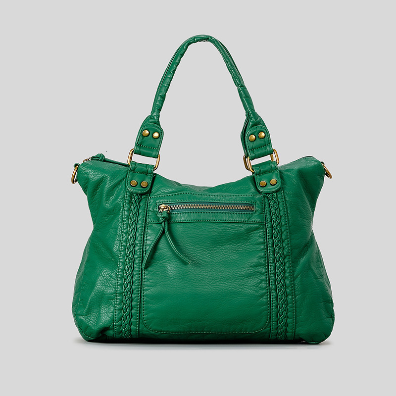 woven handbag in vintage punk style fashionable and trendy largecapacity tote bag y260209