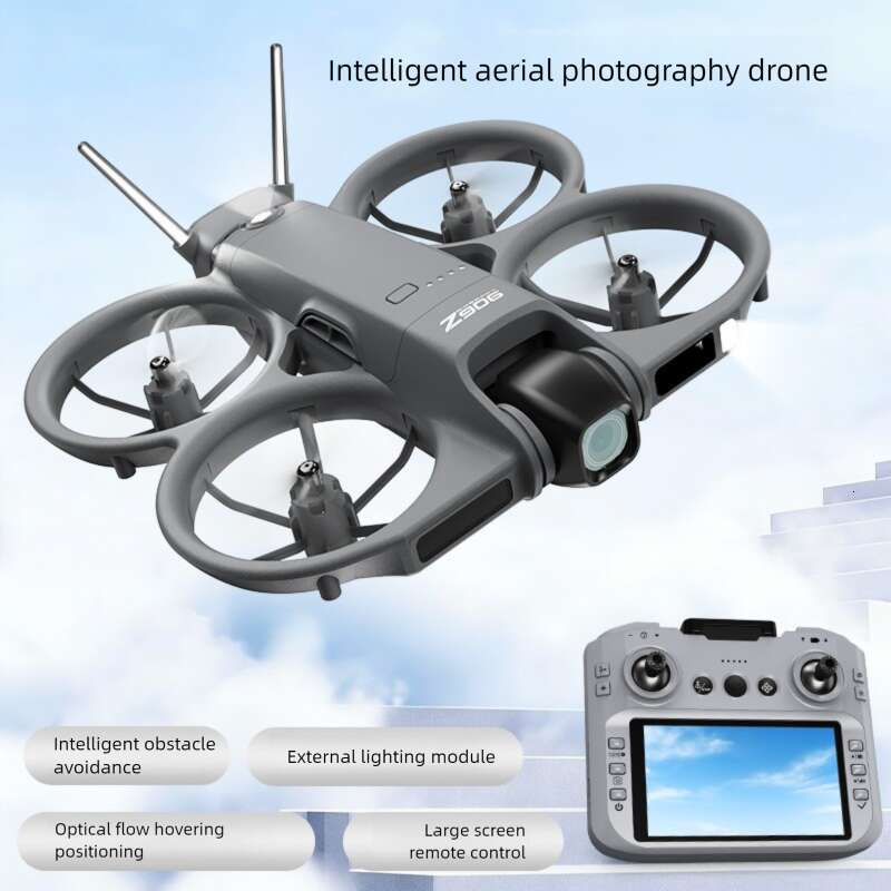 Cross Border Z906 Drone with 4.3 Inch Screen Control Strong Magnetic Full Protection Anti-Collision Optical Flow HD Aerial RC Aircraft CKS