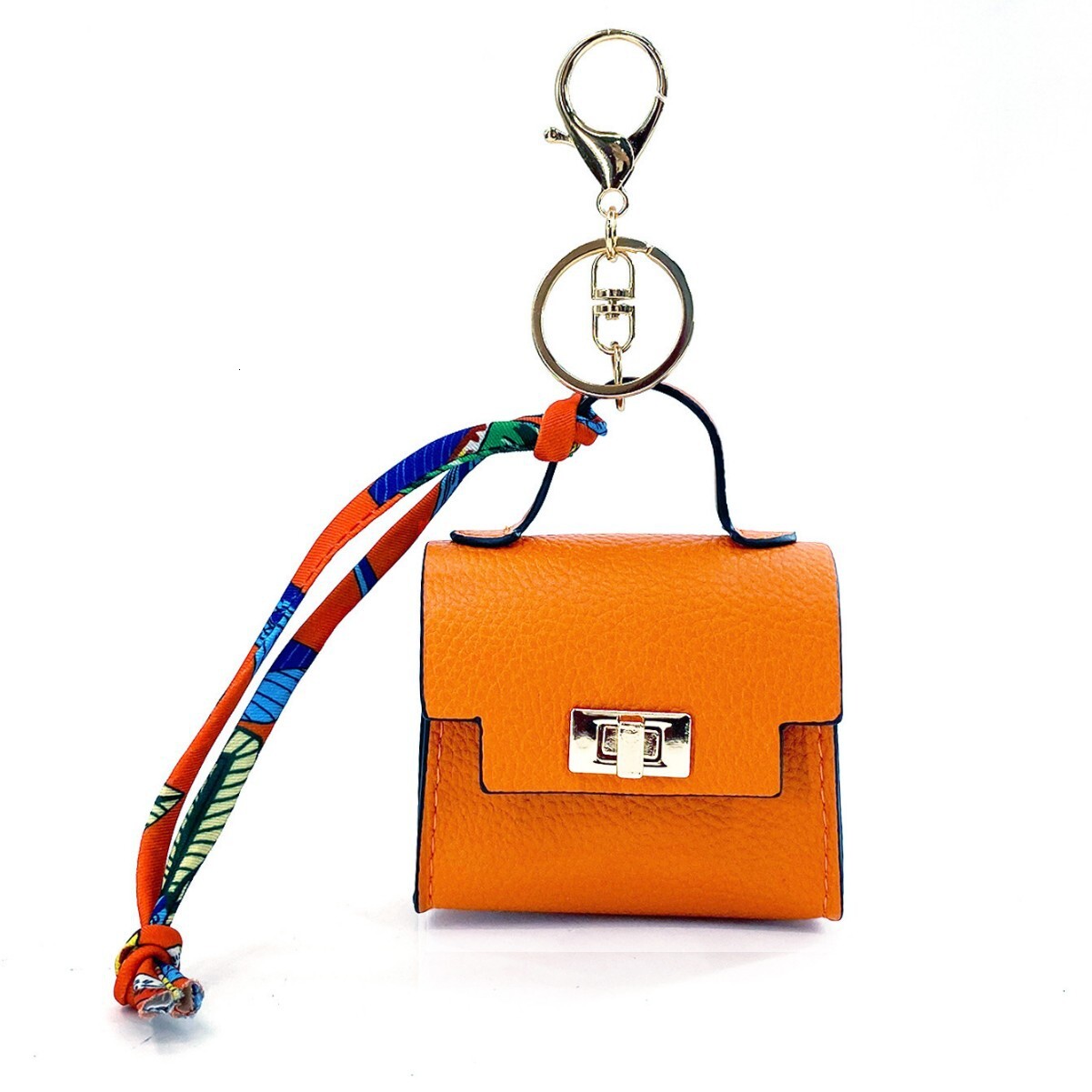 Mini Kelly Bag Pendant Cute Bluetooth Earphone Bag High-end Leather Creative Keychain Pendant