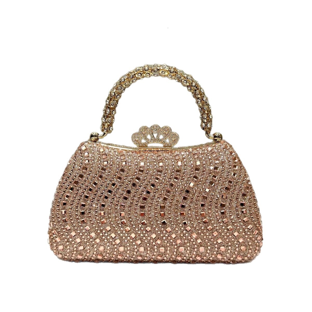 Hot-selling Shiny Luxurious Rhinestone Decorated Handbag for Women Fashionable Elegant Luxury Clutch Evening Bag