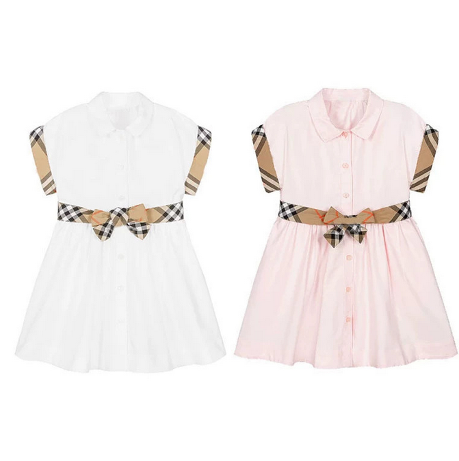Retail baby girl dress designer kid fashion clothe set wholesale toddler girls summer wedding dresses clothes sets