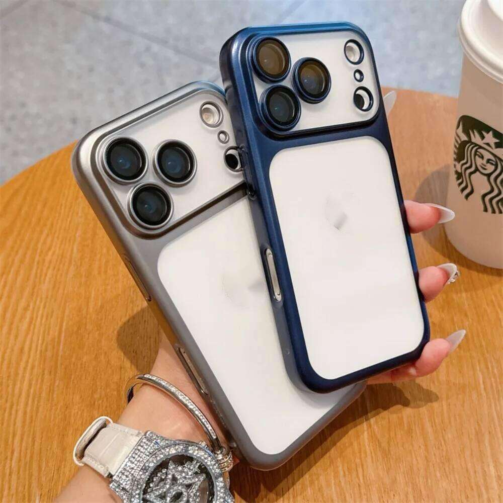 Official Cosmic Orange Plating Frosted Translucent Thin Phone For iPhone Max Air Series Bumper Cover for 17 Pro Case 26L0228