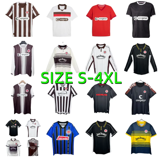 25 26 ST Pauli 3rd Soccer Jerseys 2025 2026 GUILAVOGUI EGGESTEIN SAAD AFOLAYAN BOUKHALFA SMITH WEIBHAUPT SALIAKAS 1997 1998 1999 Retro 97 98 99 00 13 14 football shirts