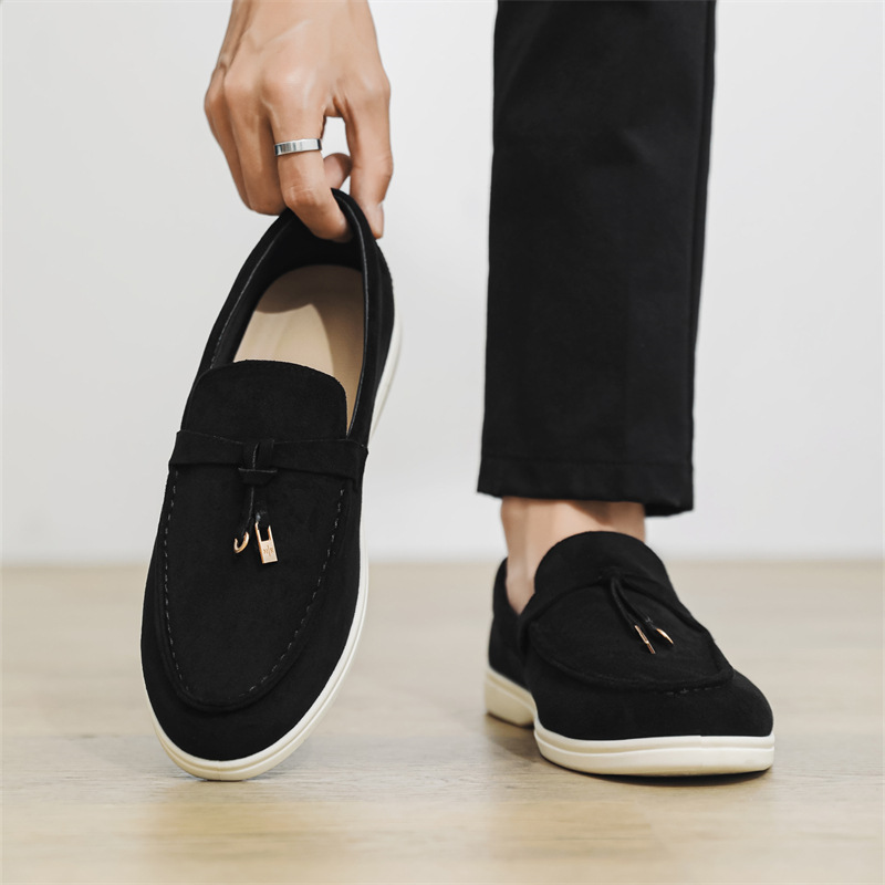 Free shipping hot 2026 luxury Minimalist Suede Loafers | Timeless Casual Luxury Footwear