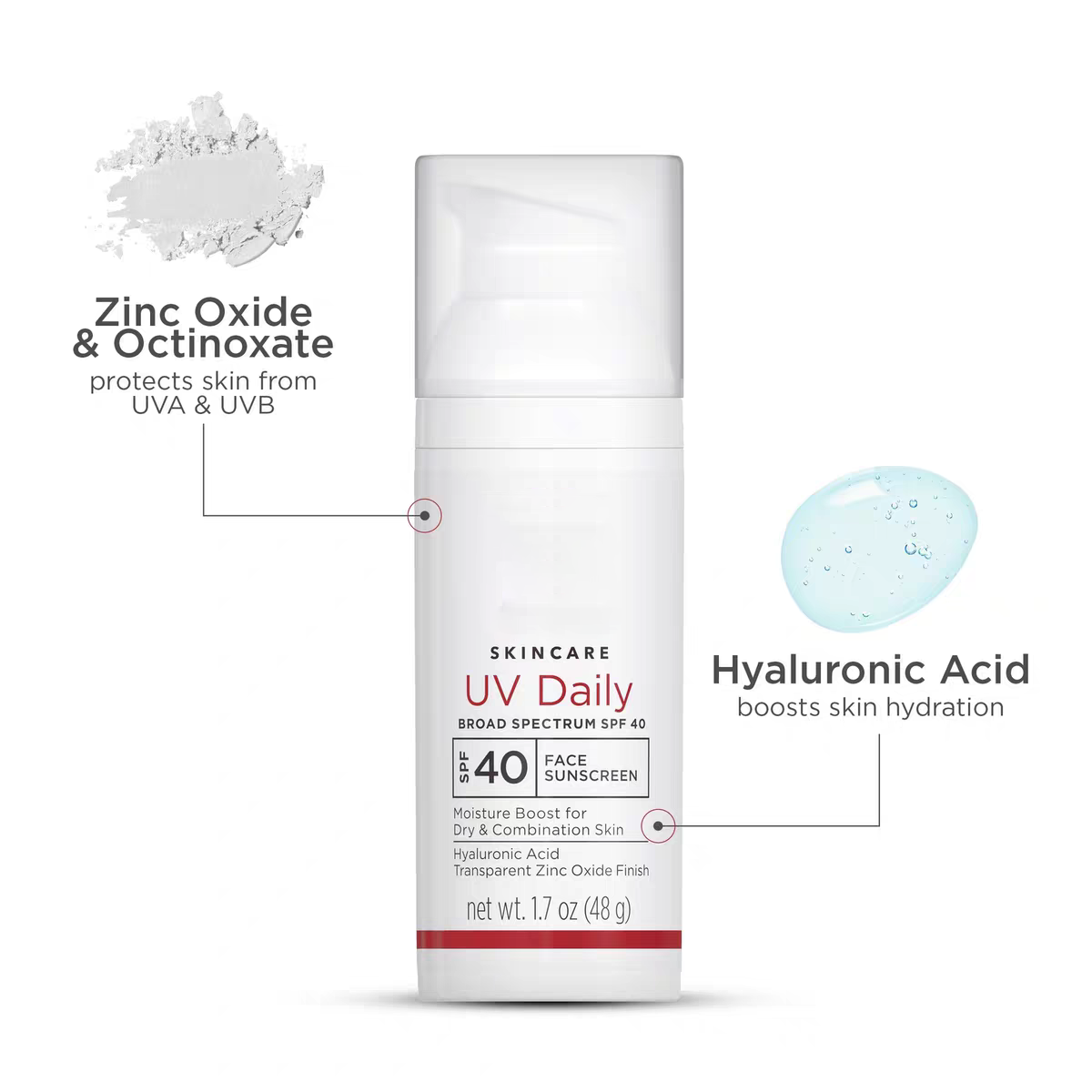 Clear Daily Face Cream Colorless Oil-free Oil Control 48g Small Light Shield Isolation Brightening Refreshing Anti Trichromatic