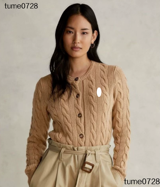 Fashion Designer Woman Polo Sweater Women Cardigan Jacket Classic Embroidery Pony Pullover Comfortable Twisted Retro Ladys Sweatshirt Knit Luxury Polos Sweaters