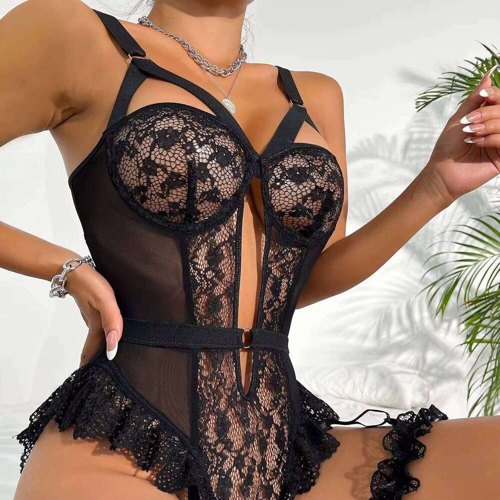 New Hot Selling Perspective Solid Color Lingerie Wo Piece Sets Sexy Women Underwear Womens Clothing