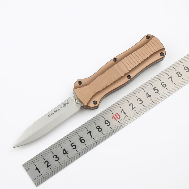 3300mini Outdoor High Hardness Mini Folding CNC Aluminum Alloy 6061 Titanium Coated Wilderness Survival Camping Sharp Portable Knife