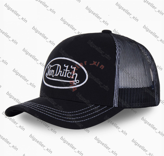 vondutch Hat Designer Embroidered Baseball Trucker Snapback Adjustable Fit Sun Protection Mesh Luxury Mens Womens High Street Hip Hop Golf Travel Party 3A 8d6