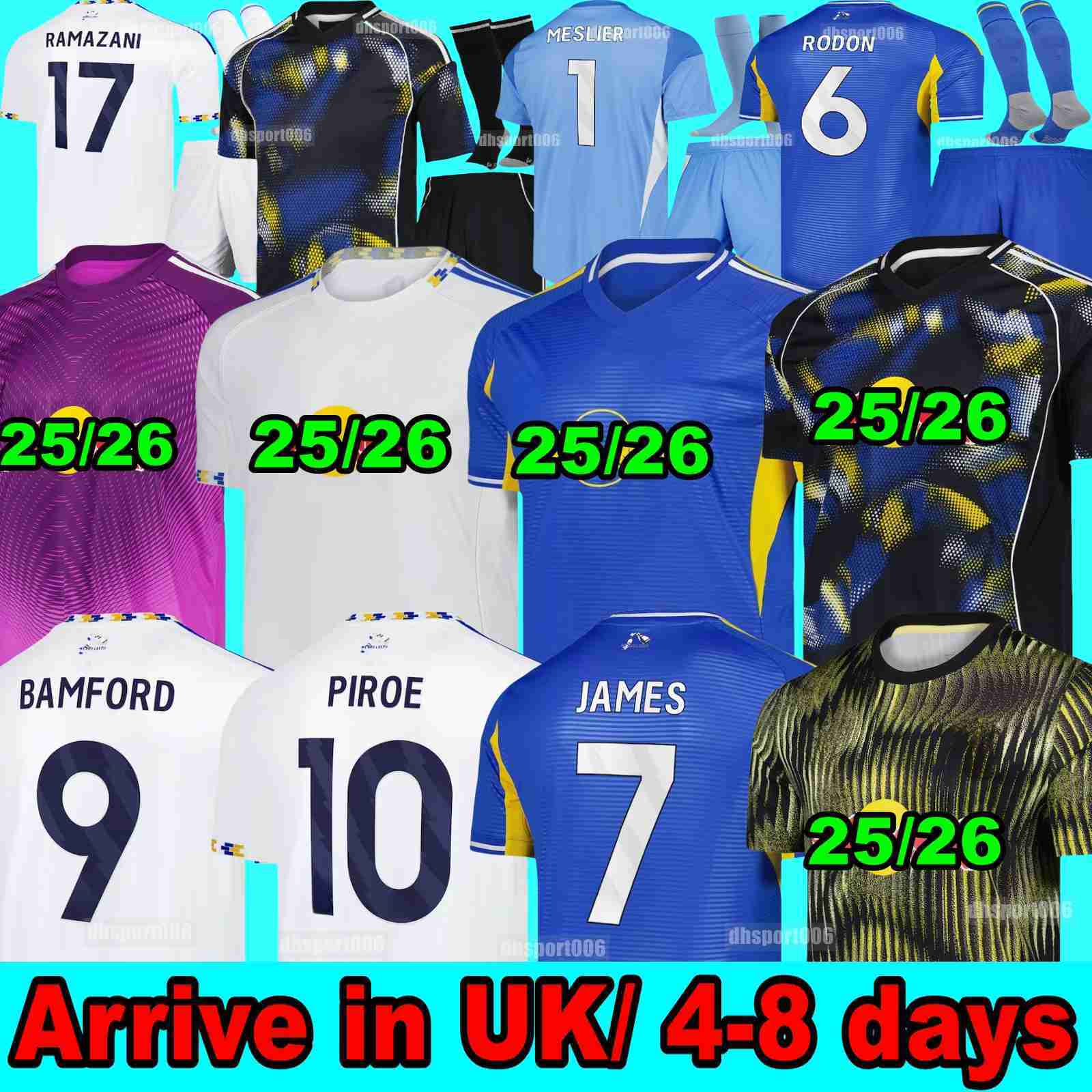 AARONSON STACH OKAFOR 25 26 Leeds Soccer Jerseys BAMFORD CALVERT-LEWIN 2025 2026 JAMES STRUIJK home football shirt PIROE GNONTO AMPADU Top kit jersey 
