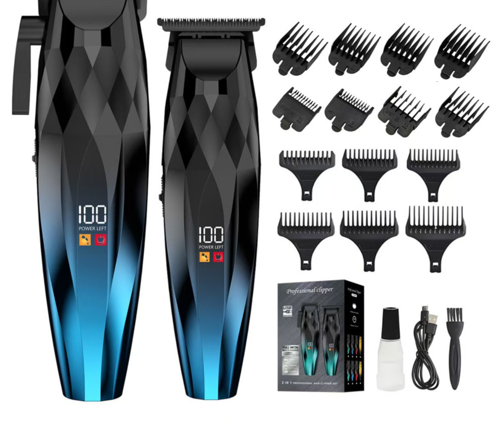 Hair Trimmer Professional Hair Trimmer 9000RPM Hair Clipper Adjustable Barber Haircut Machine Electric Trimmer for Men V-906 250303