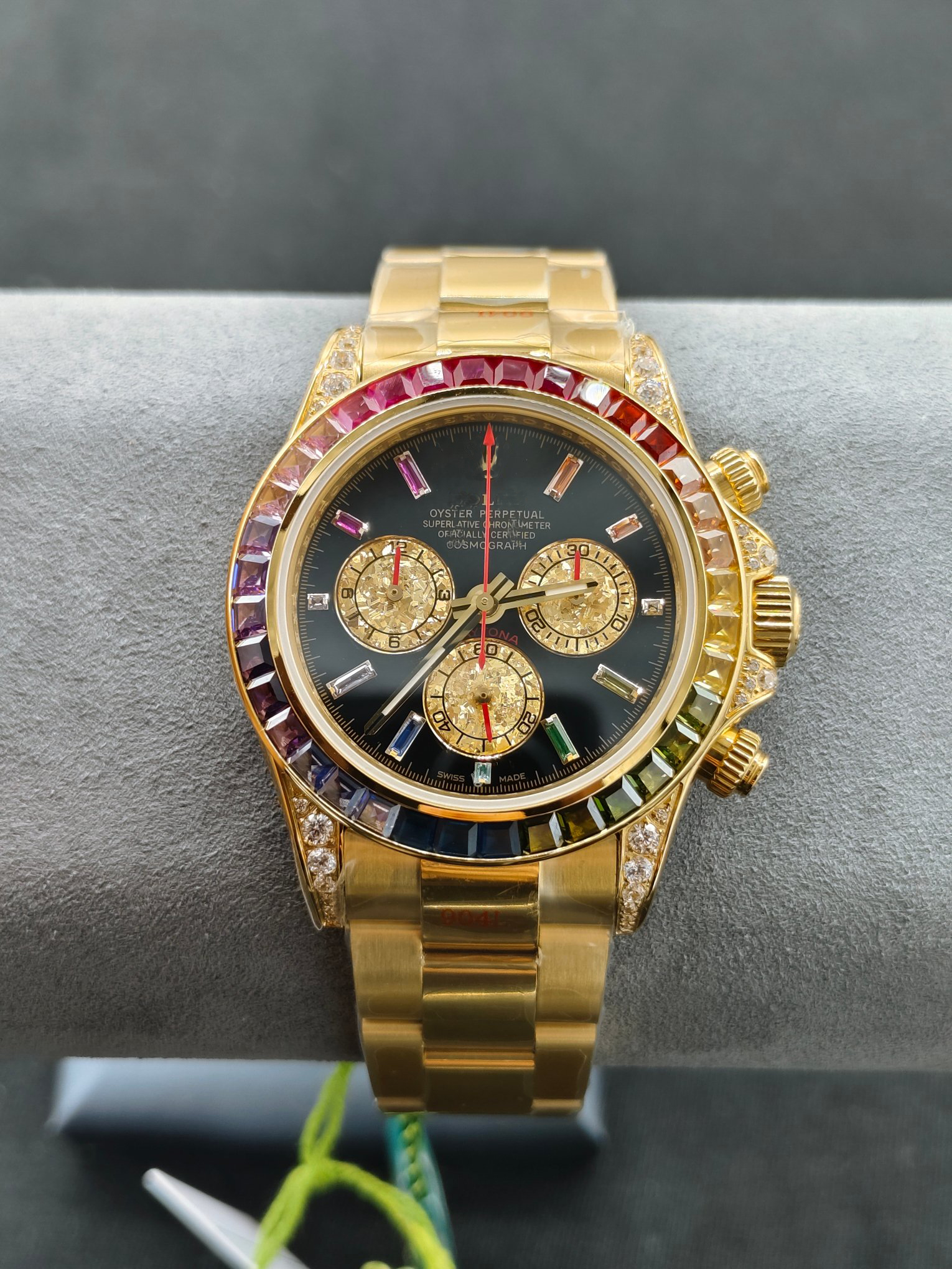 High Quality Top-level luxurious quality Mens Womens Honeycomb Inlay VVS Moissanite Hip Hop Ice Crystal Mechanical Watches Fast delivery