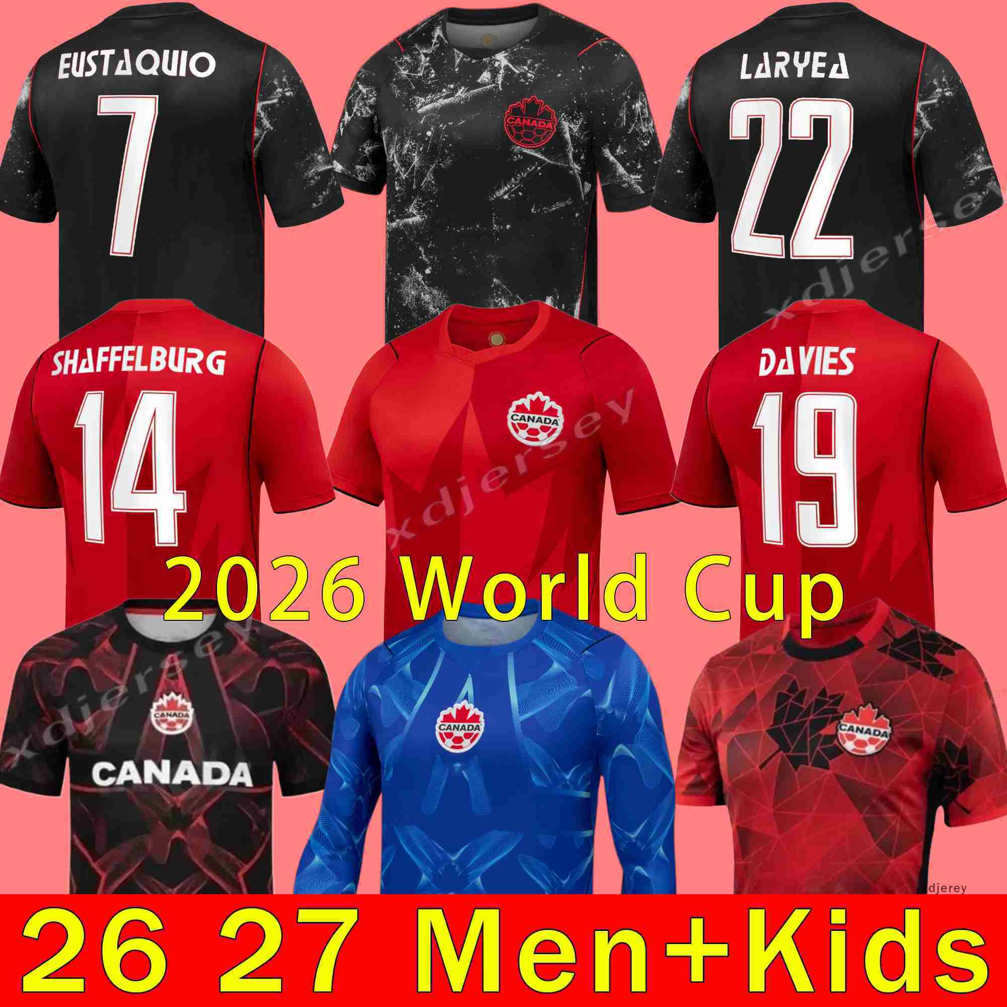 2026 Canada Soccer Jerseys JDAVID MEN KIDS KIT WOMEN Uniforms national team DAVIES LARIN 24 25 UGBO CAVALLINI MILLAR EUSTAQUIO FRASER 2024 football sh