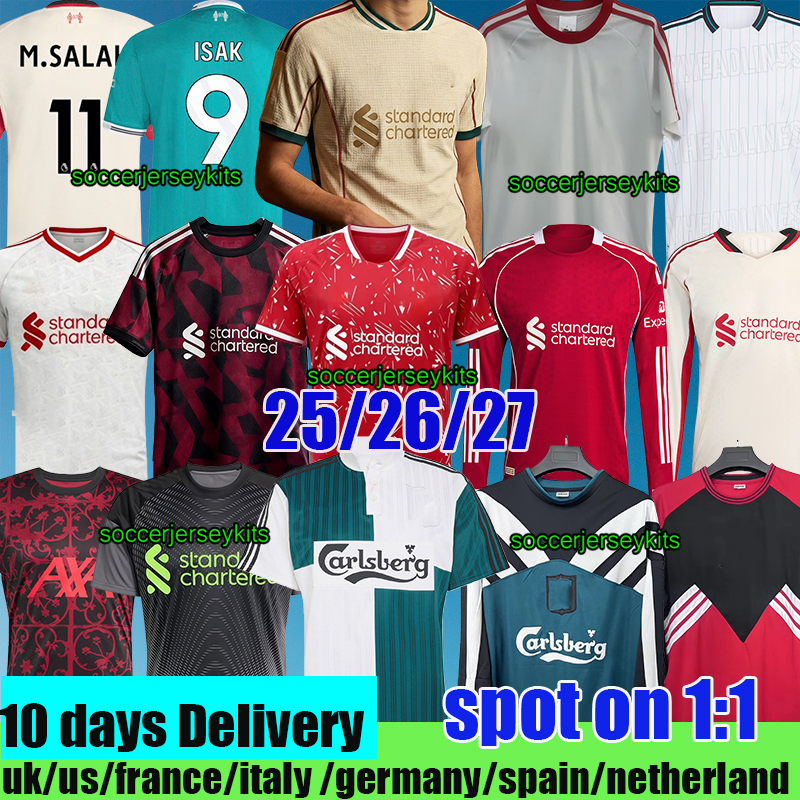 Liverpooll kit 26 27 LFC WIRTZ DIOGO JOTA FRIMPONG M.SALAH VIRGIL Liverpools soccer jerseys liverpools jersey EKITIKE Liverpooll 26 27 goalkeeper trainning LVP 2026