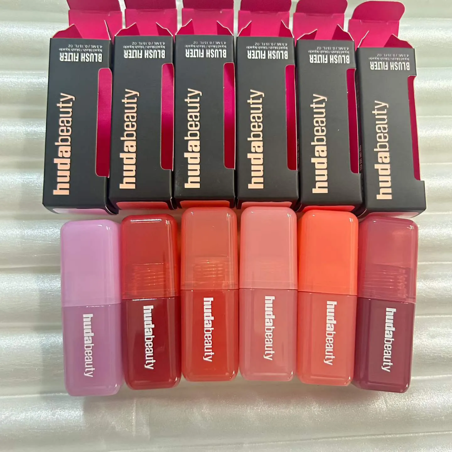 HD Beauty Blush 4.5ml Liquid Blushes Filter Soft Glow Beauty Makeup Face Cheek Lipgloss Blusher 6 Colors Cotton Candy Ube Cream Peach Sorbet Sunset Lychee