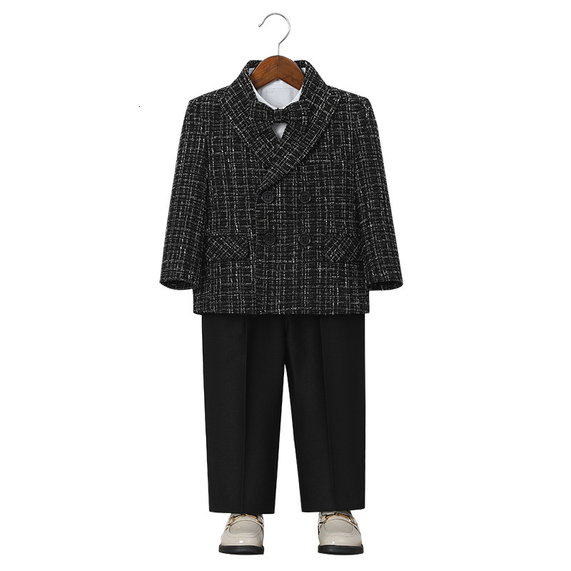 Boys suits autumn and winter flower childrens dresses performance clothes English baby one year old 260302