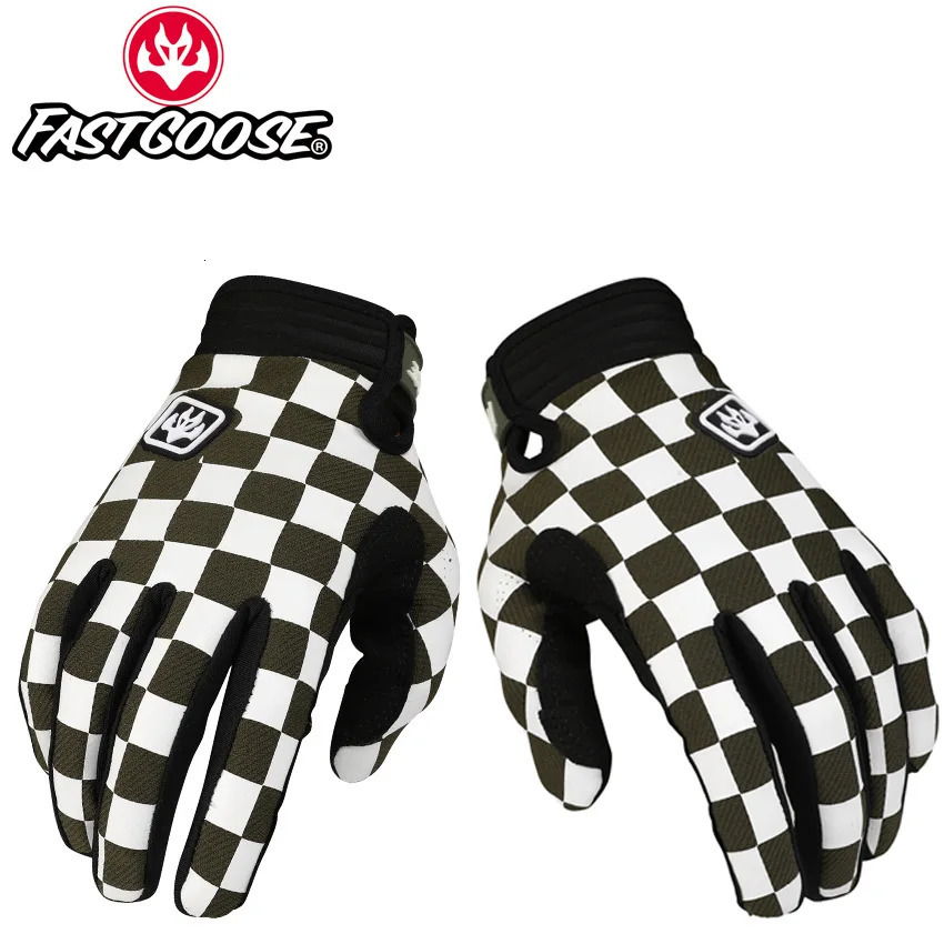 FASTGOOSE Retro Rider Motocross Racing Gloves Moto BMX ATV MTB Off Road Motorcycle Mountain Bike Cycling Competitio Glove 260421