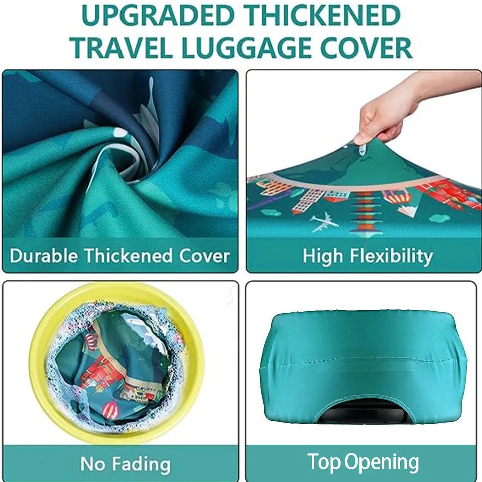 Luggage Cover Suitcase Protector For 1832 Inch Boot Washable Prevent Scratches Travel Accessories 260421