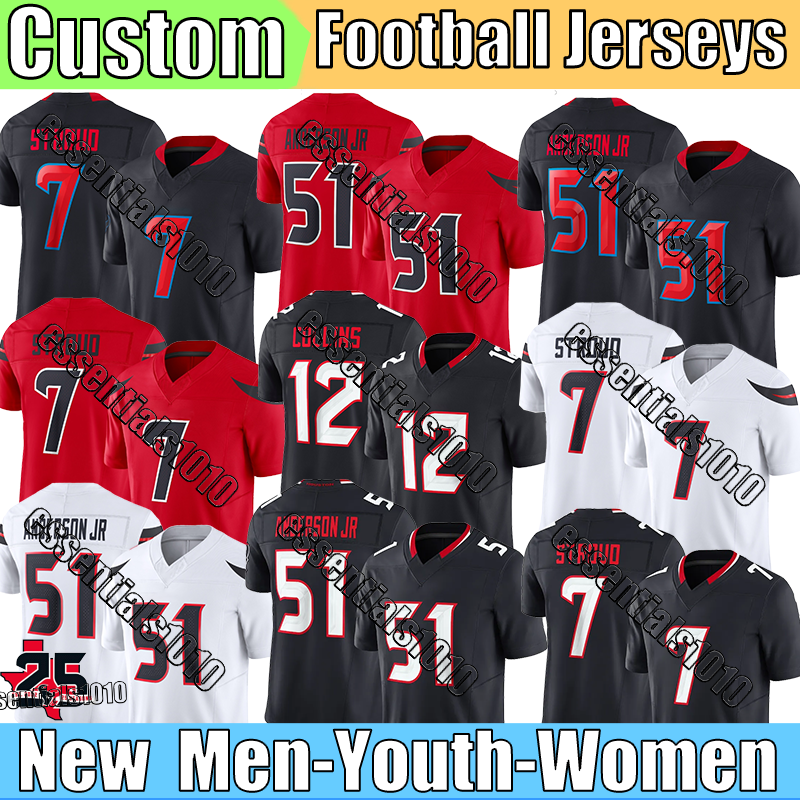 Houstons Texan jersey CJ TexansS Jersey Stroud Stingley Jr Hunter Diggs Hunter Lassiter Jerseys Anderson Jr Mixon Dell Stover Collins Metchie III Football Jerseys