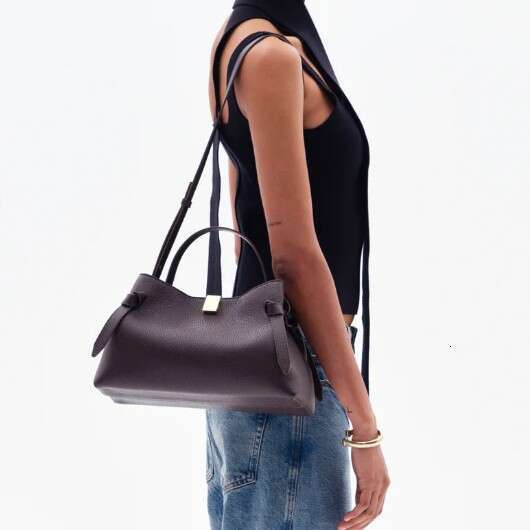 New Yuzefi Style Gyoza Bag Women Textured Leather Shoulder Crossbody Bag Commute Tote Handbag Luxury Niche Daily Fashion SENYY