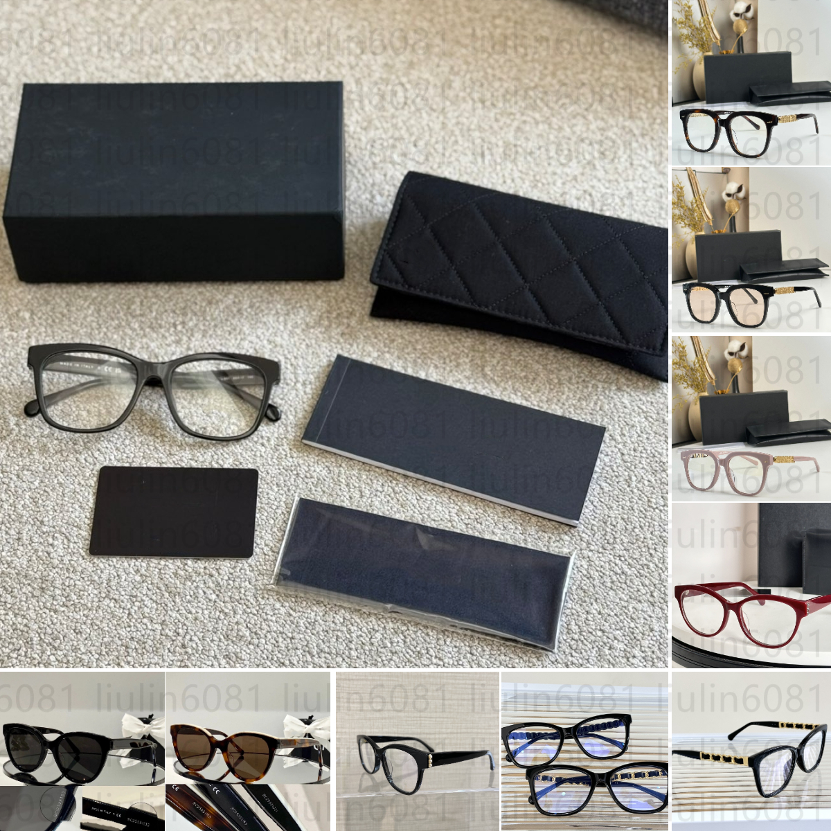 Black Sunglasses for women designer round sunglasses ch0748 Top quality Original Classic retro luxury eyeglass fashion women sunglasses Anti-UV400 5414 with box