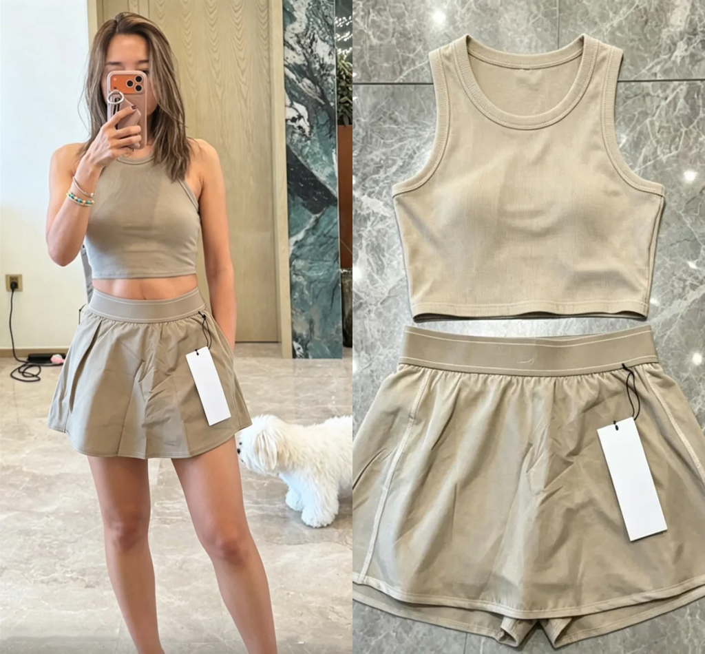 Designed Women Short Pants Skirts Sports Yoga Tennis Skirts Outdoor Active Clothes Woman Fitness Designer Sportswear