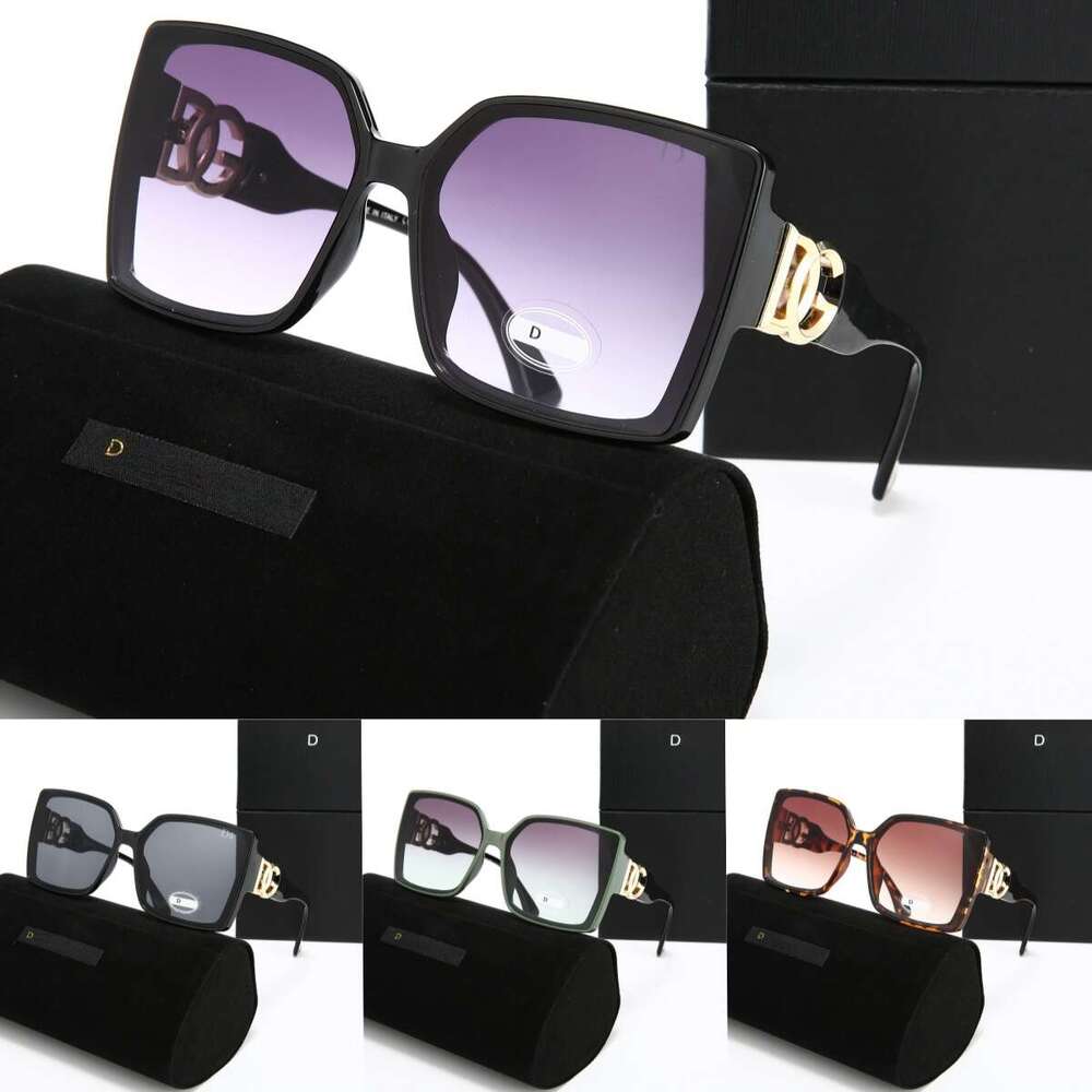 Iconic Metal Detail Sunglasses Designer Sunglasses Purple Gradient Lens Glasses UV400 for Fashion Women