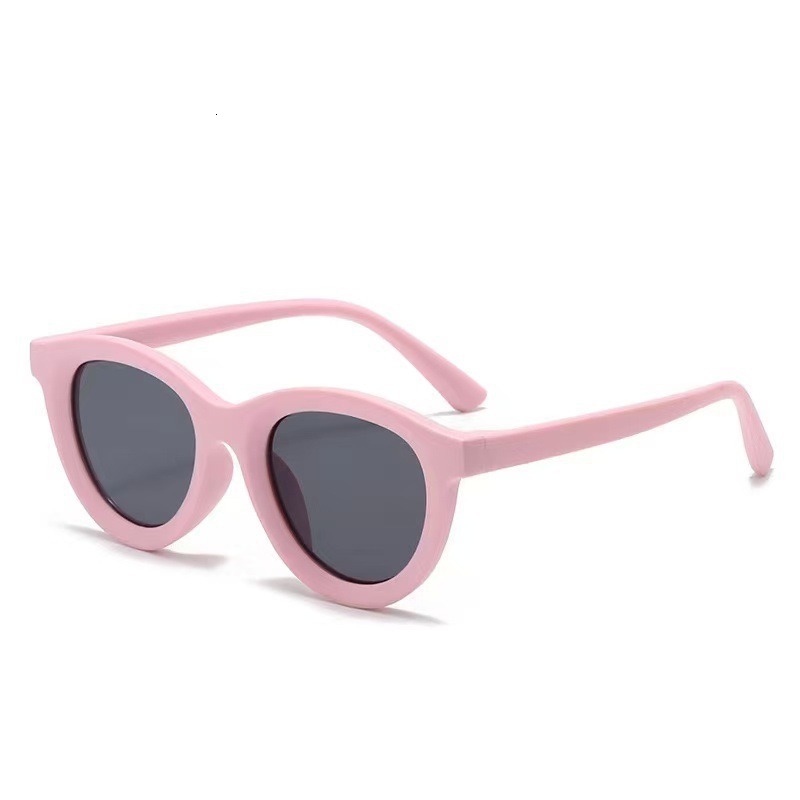 Dopamine Candy Color Series Frosted Children's Sunglasses Wholesale Fashion Retro Versatile Sunshade Kids Sun Protection Baby