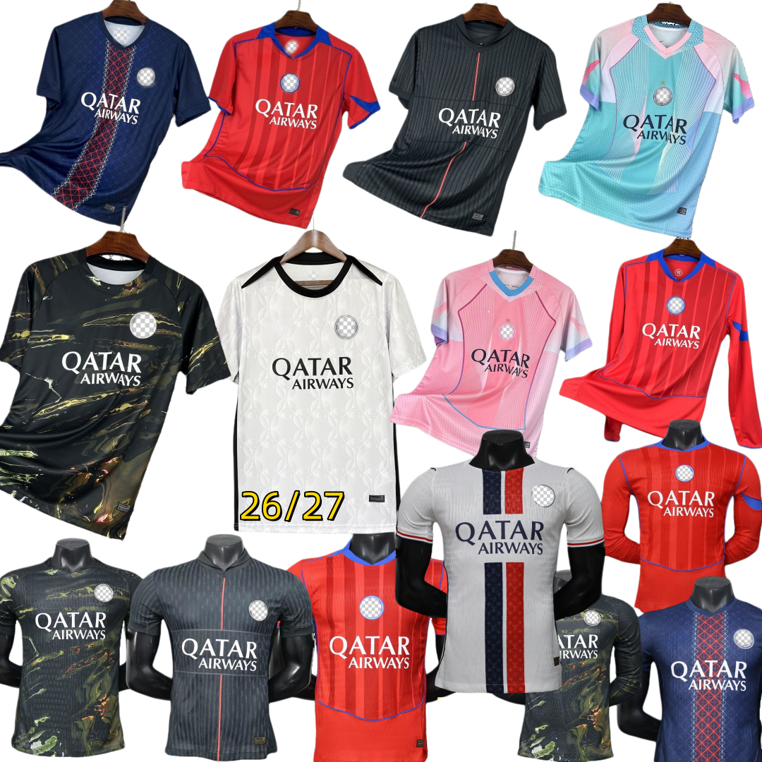 Psges jersey 25 26 27 tracksuit PARIS soccer jersey maillot de football PSGES 2025 2026 2027 shirt VITINHA DOUE HAKIMI fifth BARCOLA O.Dembele kids kit night edition