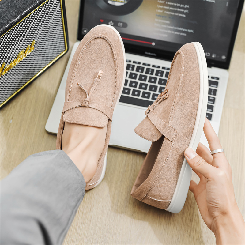 Free shipping hot 2026 luxury Minimalist Suede Loafers | Timeless Casual Luxury Footwear