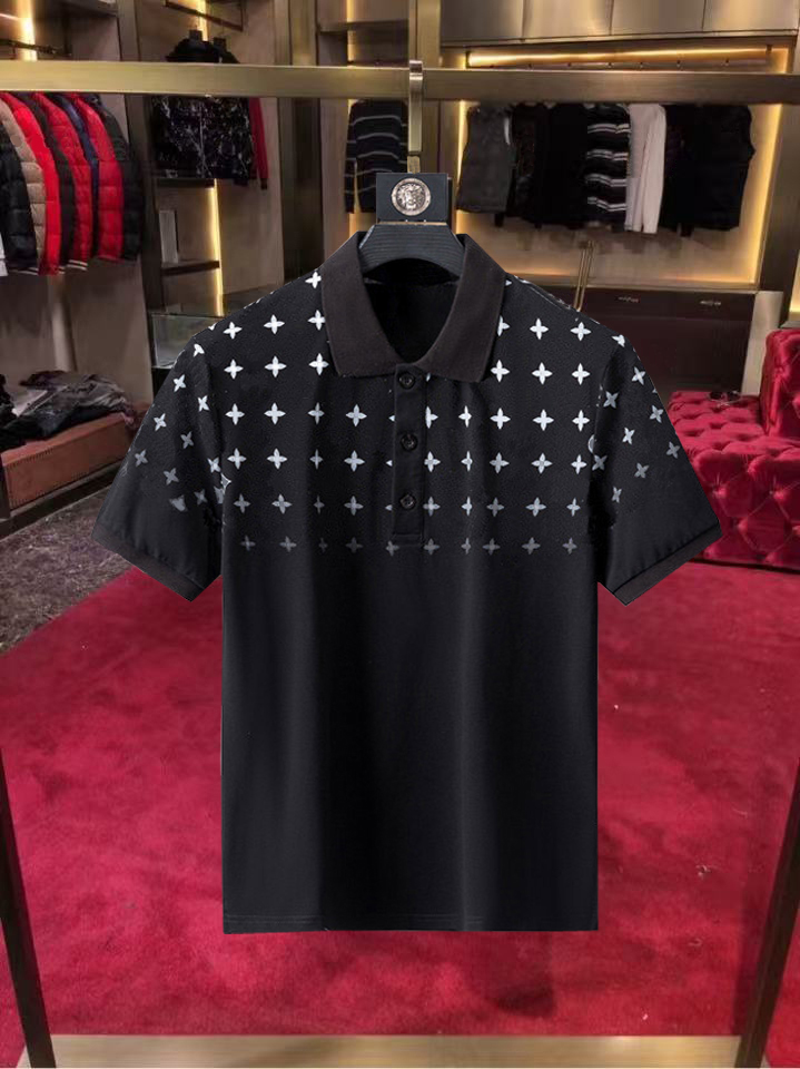 Mens Polo Shirt Fashion Men's T-shirt Luxury Polo Collar Breathable Top Summer Business Shirt Asian size M--XXXL