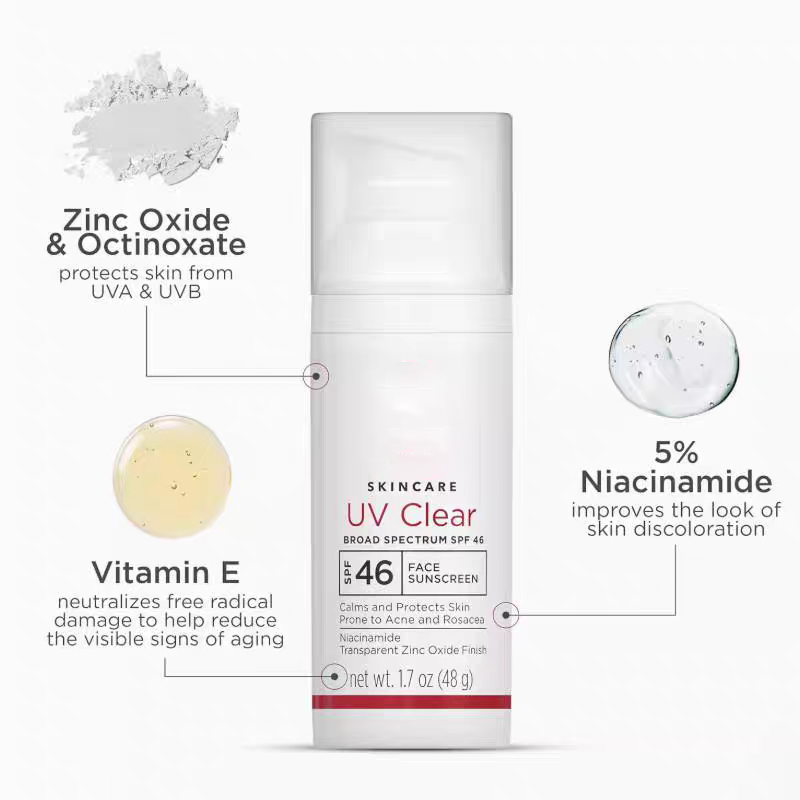 Clear Daily Face Cream Colorless Oil-free Oil Control 48g Small Light Shield Isolation Brightening Refreshing Anti Trichromatic