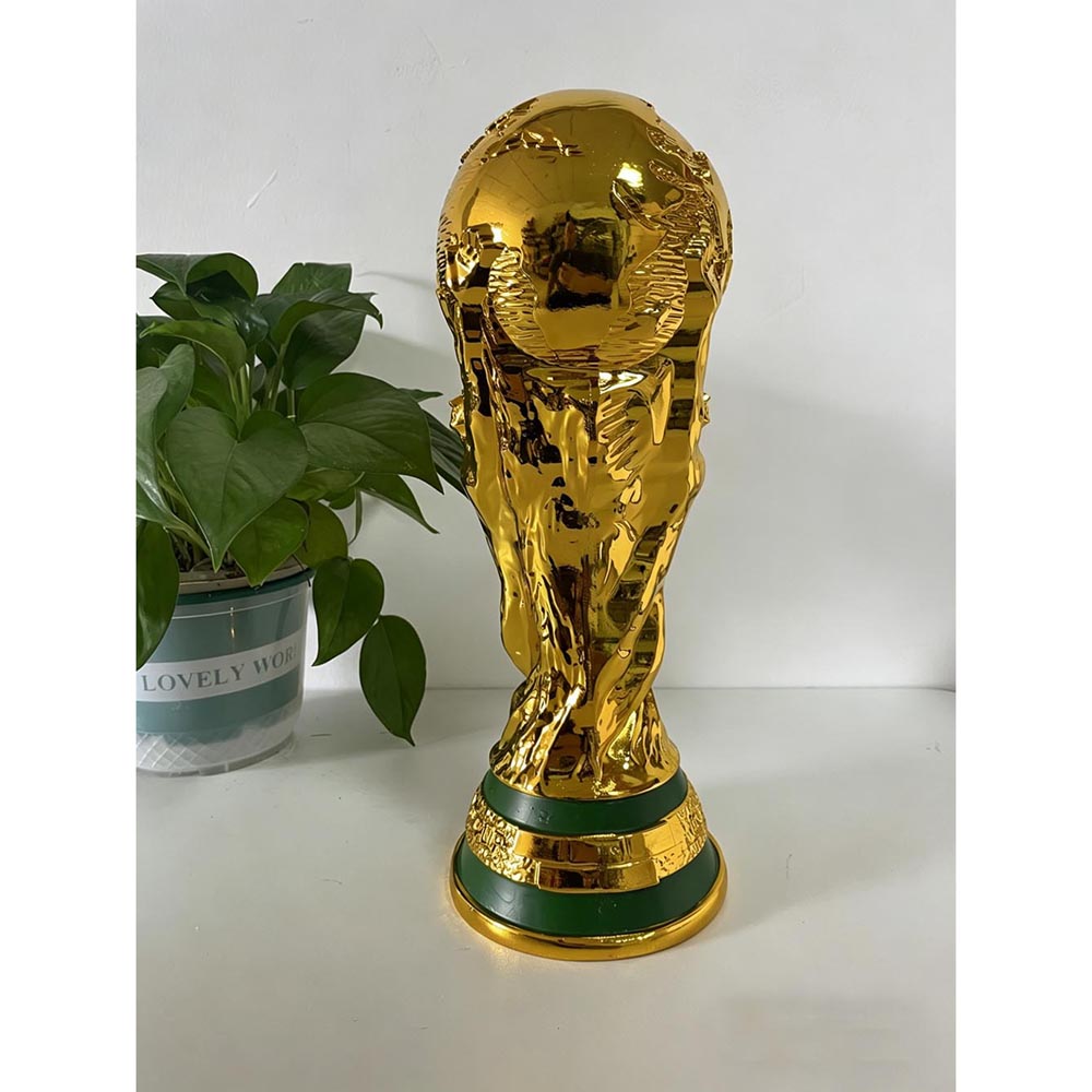 1:1 WORLD CUP REPLICA TROPHY FULL SIZE Qatar Height 36cm Electroplating Hercules Cup Trophies Artworks Model Souvenirs Home Tabletop Decorations Suppl
