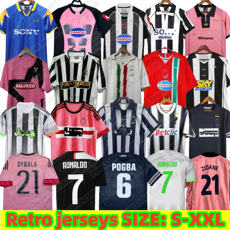 Retro classic 95 96 97 98 99 00 02 03 04 05 14 15 16 Buffon jerseys NEDVED DEL PIERO TREZEGUET ZIDANE POGBA INZAGHI MARCHISIO football retro soccer je