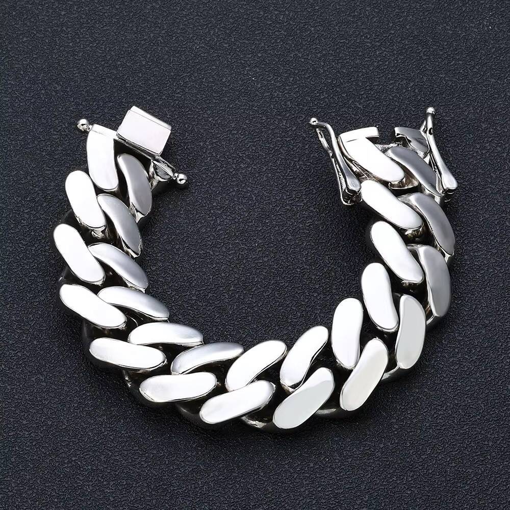 NUOYA Heavy Duty 22mm Cuban Link Bracelet for Men High Polish 18K Gold Plated Hip Hop Jewelry Wholesale Miami Style Chain