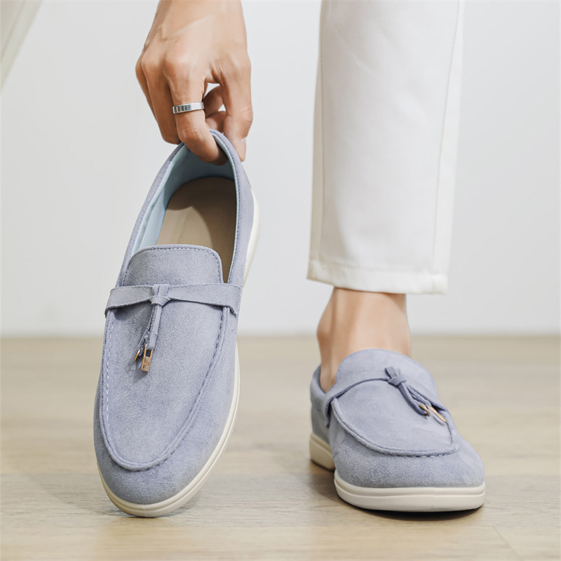 Free shipping hot 2026 luxury Minimalist Suede Loafers | Timeless Casual Luxury Footwear