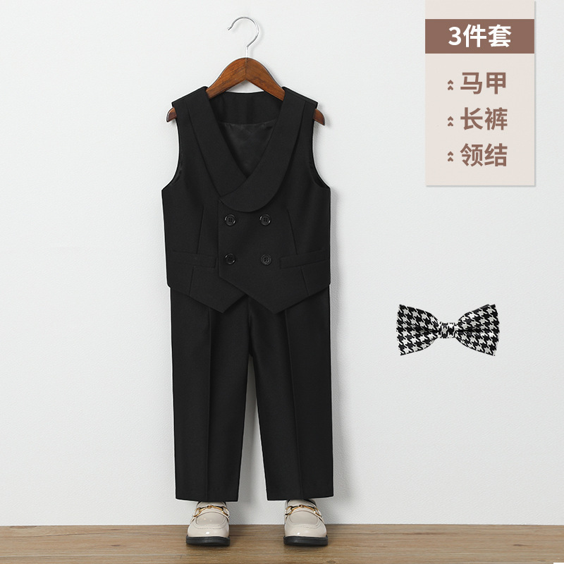 Boys suits autumn and winter flower childrens dresses performance clothes English baby one year old 260302