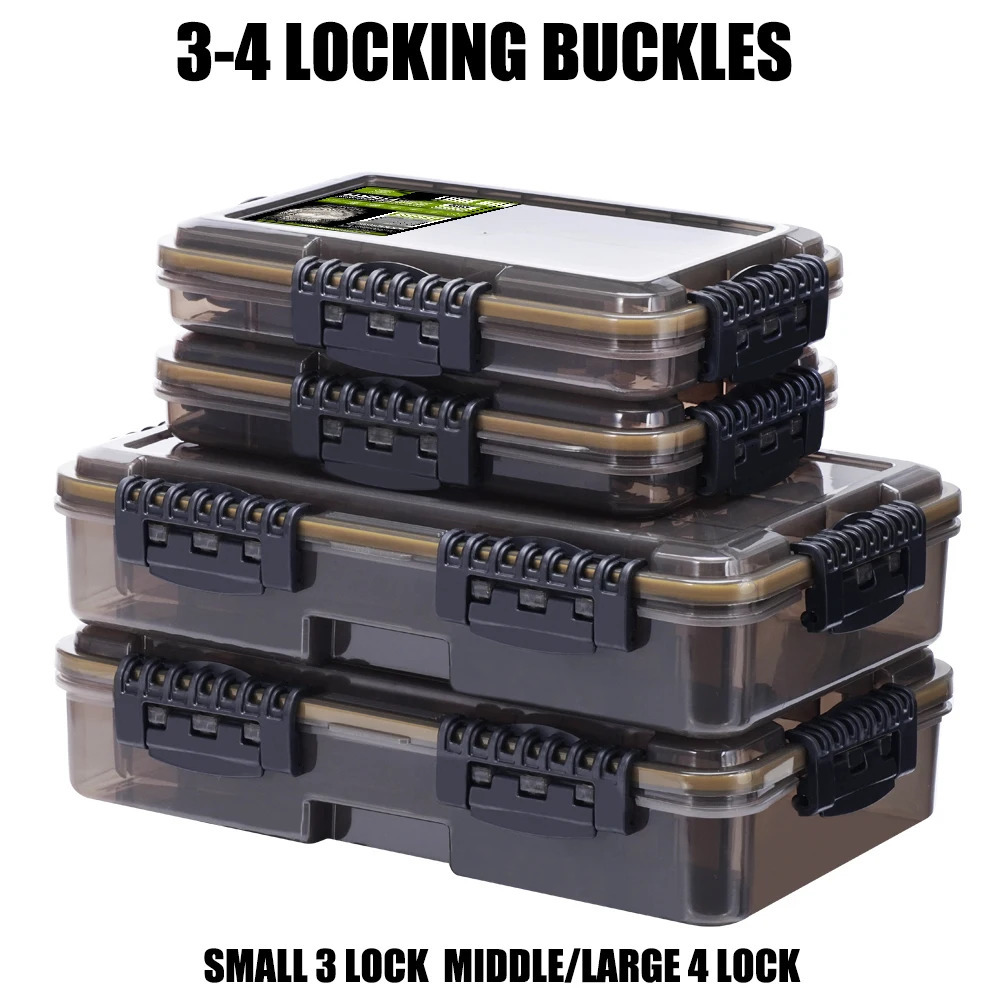 SAMOLLA Large Waterproof Fishing Tackle Box Fish Hook Lure Bait Storage Case Portable Gear Accessorie 260421