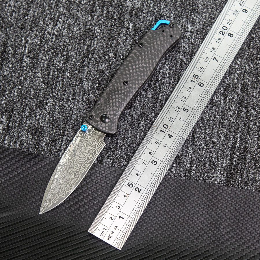 New BM 533/535 Folding Knife S90V Blade Carbon Fiber Handles Sharp Field Hunting Knife Survival Tactical Tool with Pocket Clip
