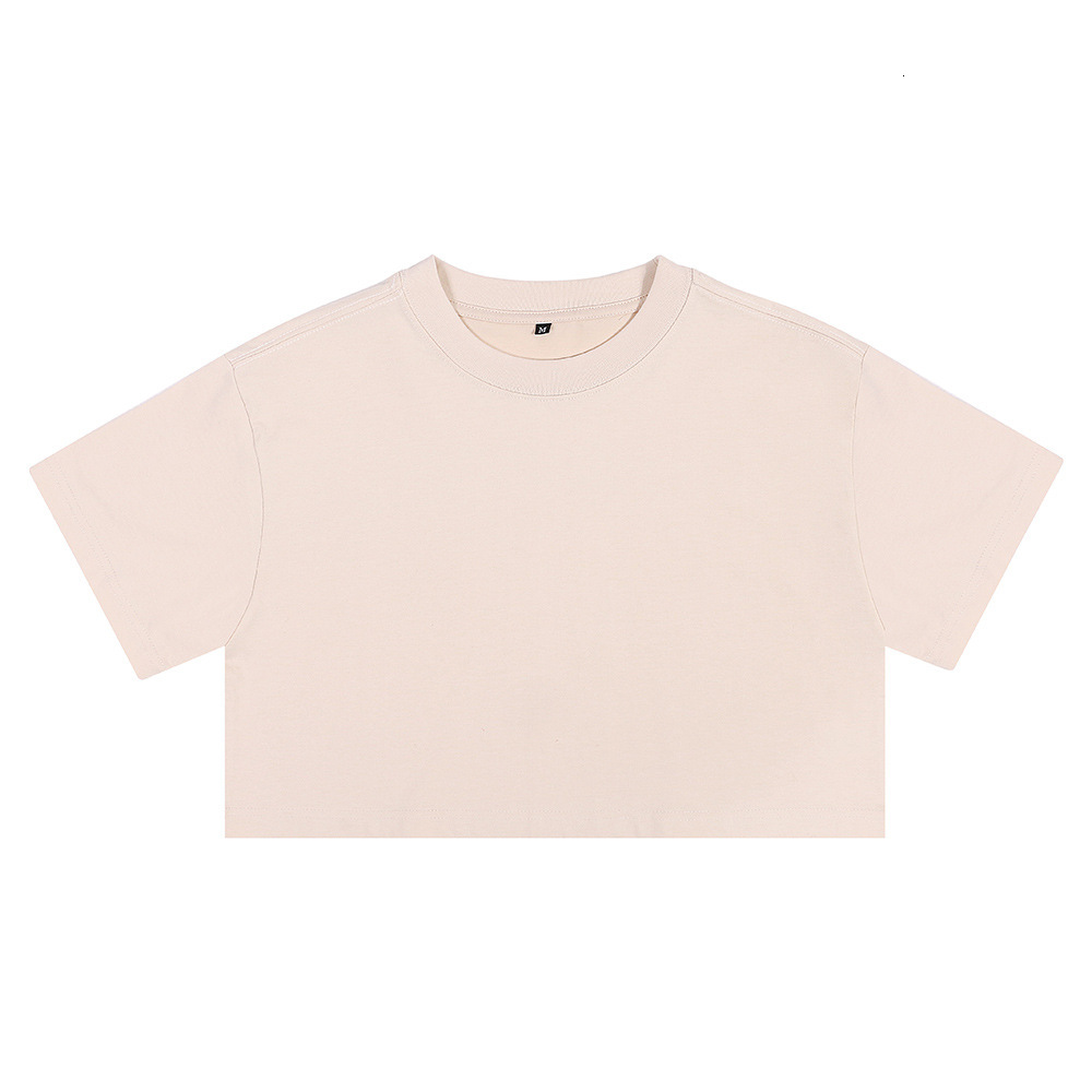 2026 New Luxury Brand Designer Women's European And American Style Loose Breathable Round Neck Short T-shirt Summer Casual Solid Color Basic Shor