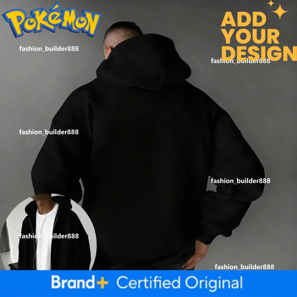 Pokemon Anime Co Branded Zipper Hoodie Autumn/Winter Unisex New Pikachu Printed Japanese Harajuku Casual Loose Sweater Top - view 5