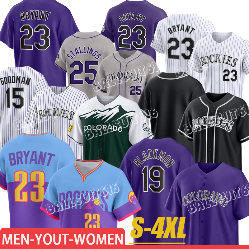 Brenton Doyle Ryan McMahon Ezequiel Tovar rockies jersey Zac Veen Kris Bryant German Marquez Charlie Colorados rockies Jersey city connect Baseball Jerseys 4XL