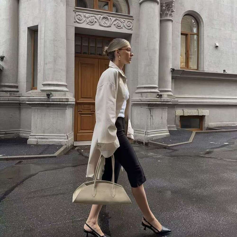 Baguette Ruel Bag Women French Retro Genuine Leather Suede Underarm Shoulder Handbag Winter Commute Niche Luxury Daily Fashion SENYY