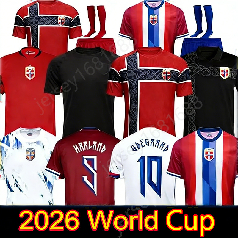 norway jersey 2026 World Cup HAALAND Soccer Jerseys DONNUM RYERSON WOLFE AJER 26 27 Noruega SORLOTH NUSA AASGAARD HORN MYHRE BOBB home Football Shirt 