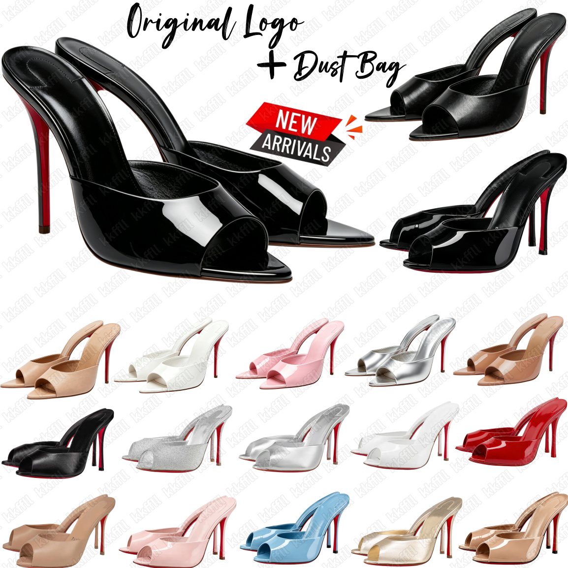Women Luxury Designer Heels Red Peep Toes Sandals Blue Pink Red 6cm 8cm 10cm Bottoms Kitten Heels Dress Wedding Shoes With Dust Bag Sizes 35-44