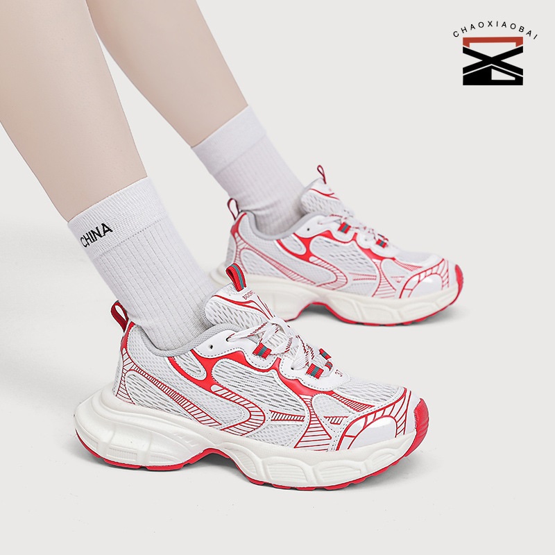 chao xiao bai Free shipping Stylish Breathable Fabric Couples' Walking Footwear - Trendsetting Athletic Socks-Inspired Design